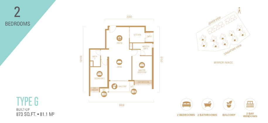 2-bedroom-type-G 2