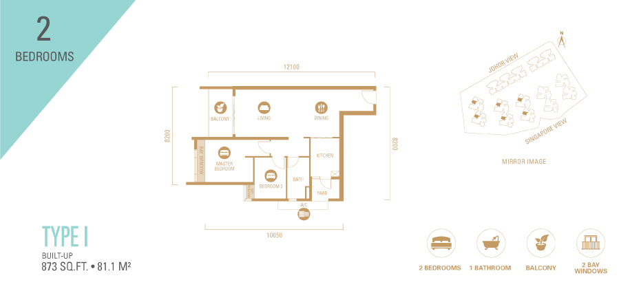 2-bedroom-type-I 2